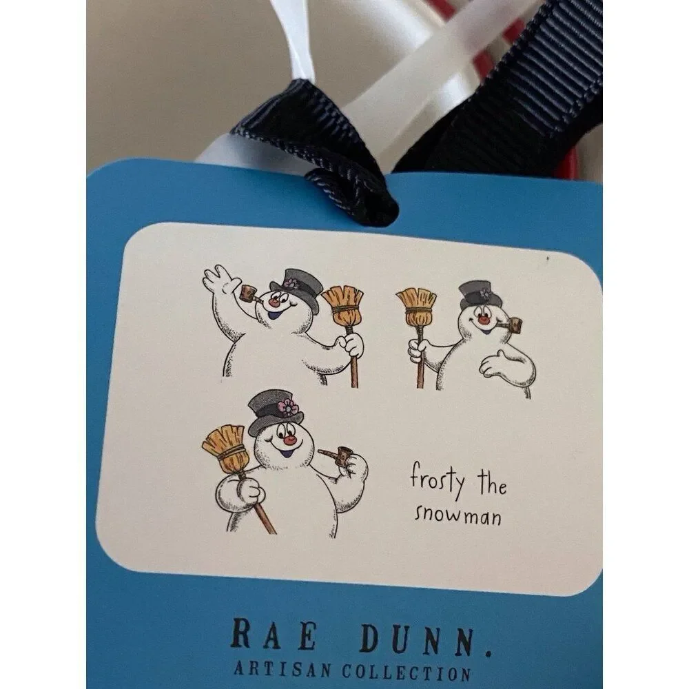 Rae Dunn Frosty The‎ Snowman Ceramic Measuring Cups Christmas Baking Cooking NEW